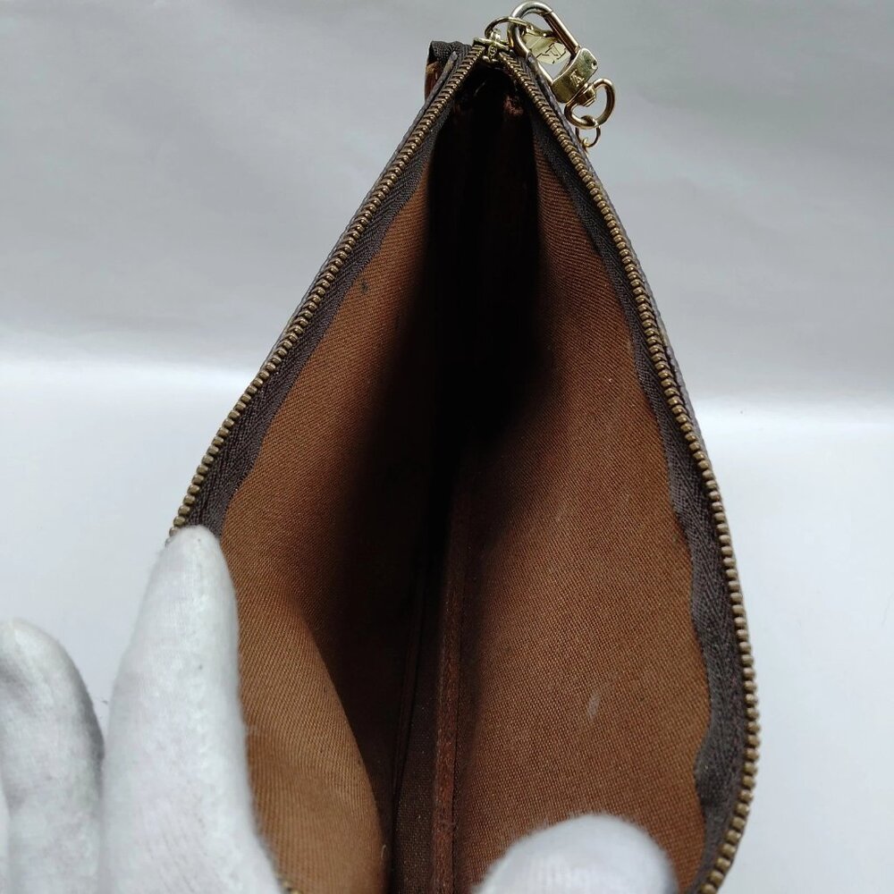 Louis Vuitton Pochette Accessoires Monogram Chain Bag/Authentic LV Shoulder Bag - Picture 8 of 10